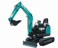 室內使用的小型挖掘機，輪式小型挖掘機操作